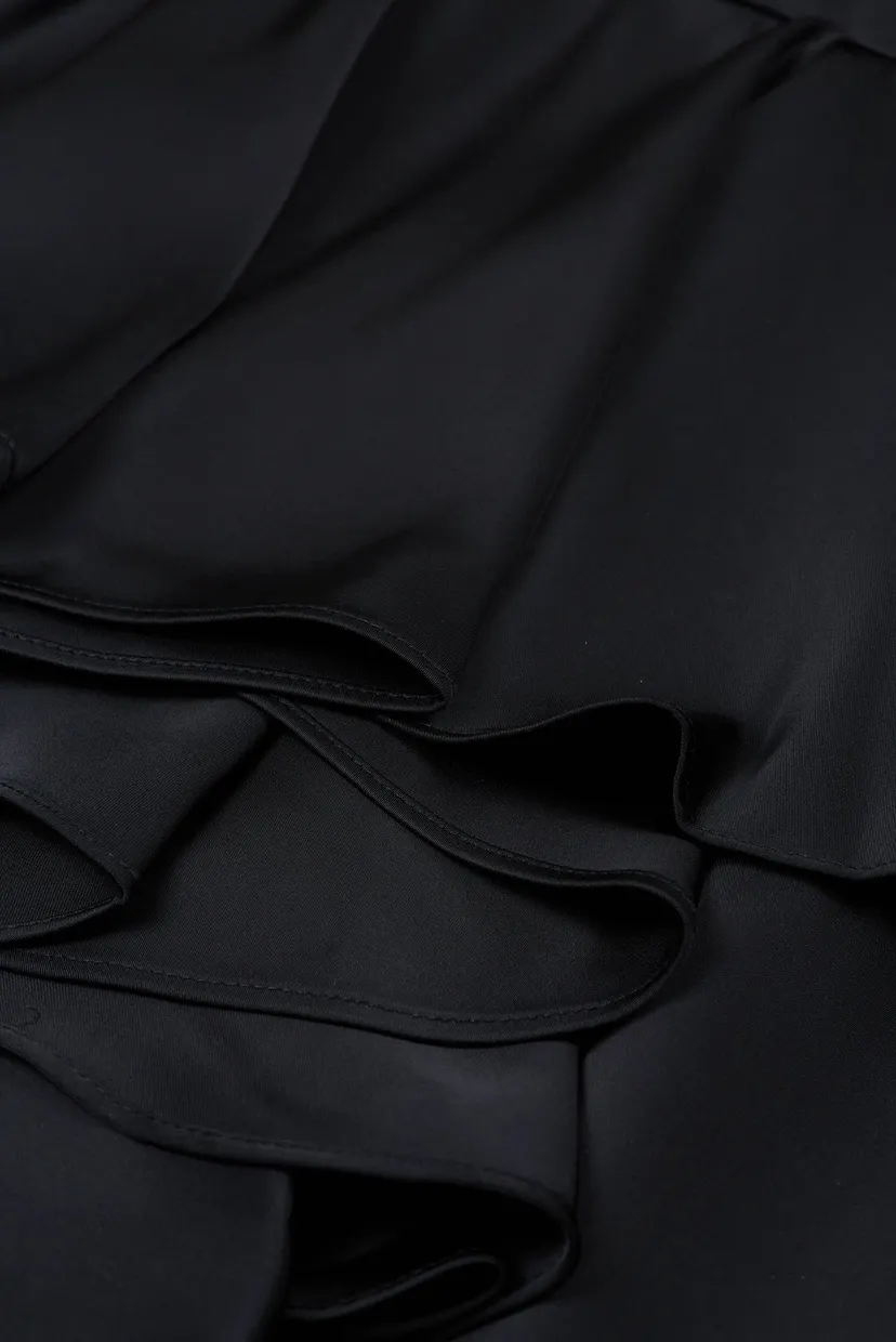 Жіноча чорна спідниця HUN'S PICK RUFFLE 3