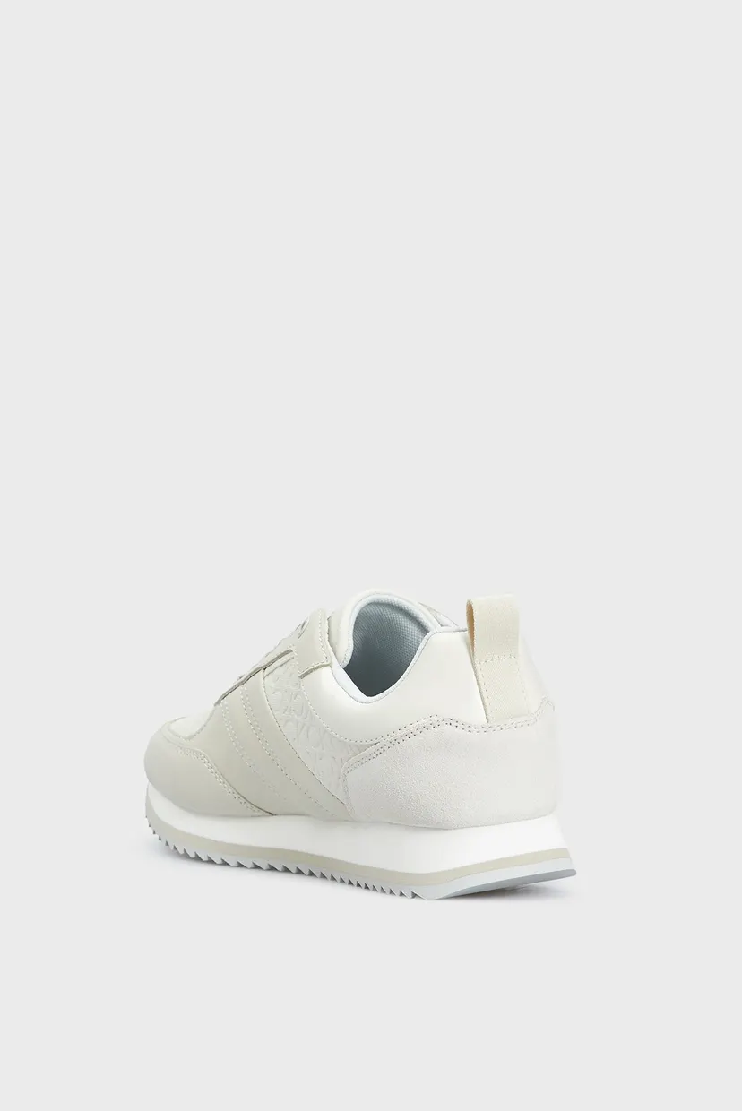Женские серые кожаные кроссовки RUNNER LACE UP 5