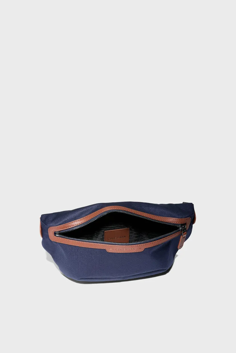 Чоловіча темно-синя поясна сумка Judson Brushed Twill Crossbody Bag 4