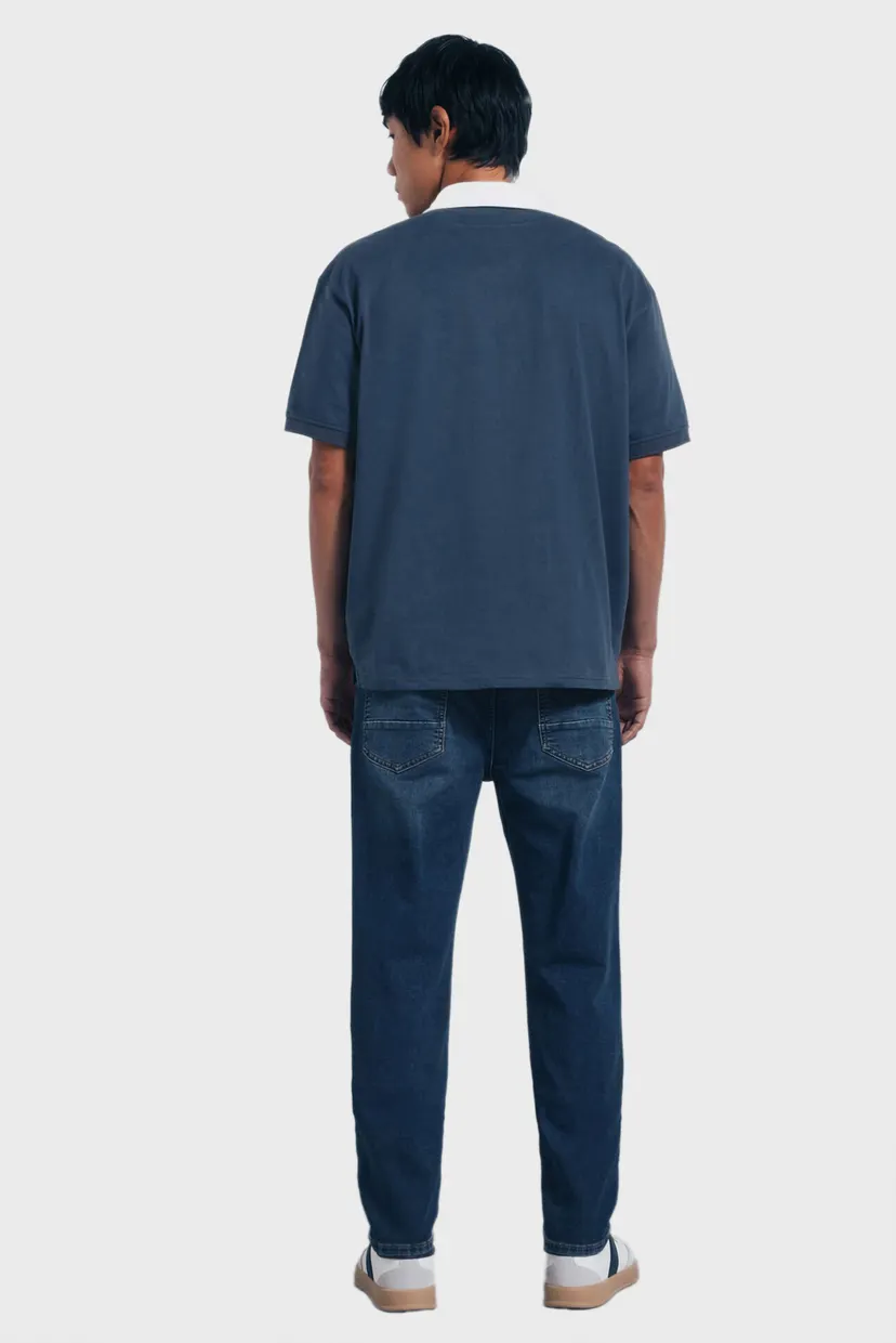Мужские темно-синие джинсы Slim Fit 3
