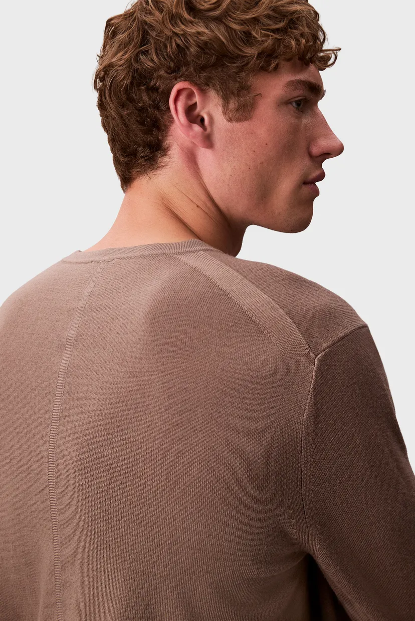 Чоловічий бежевий вовняний джемпер MERINO 4