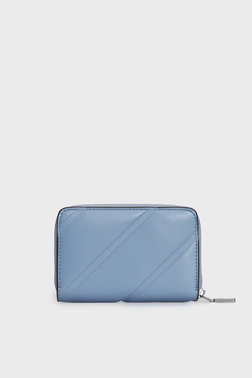 Женский голубой кошелек QUILTED MED ZIP AROUND 4