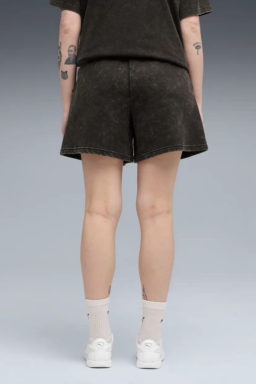 Женские черные шорты Essentials Wash High-Waist 5