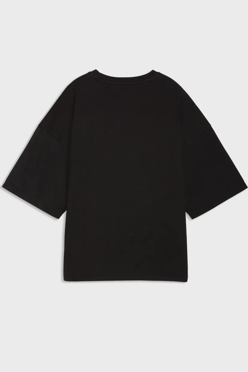 Женская черная футболка HER Oversized Tee Women 5