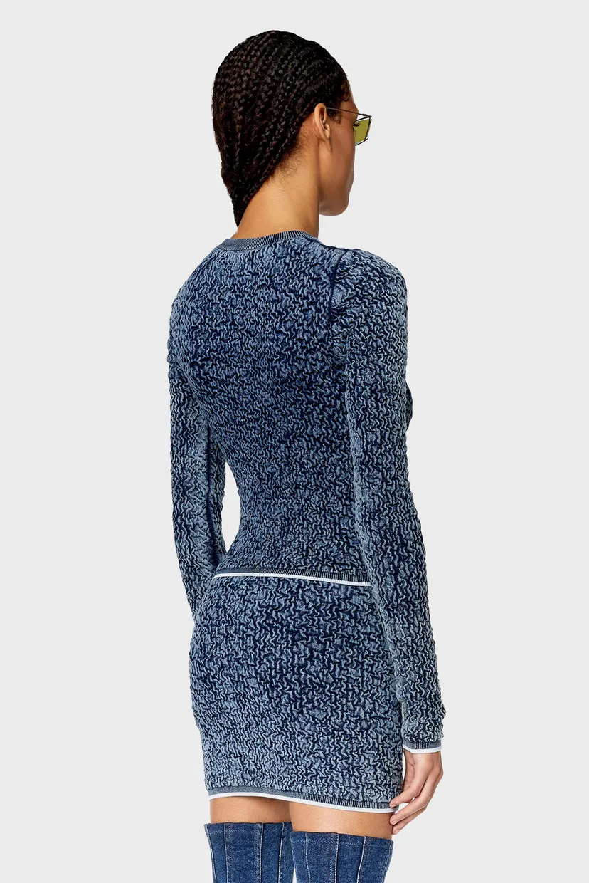 Женский синий топ M-CRETA KNITWEAR 3