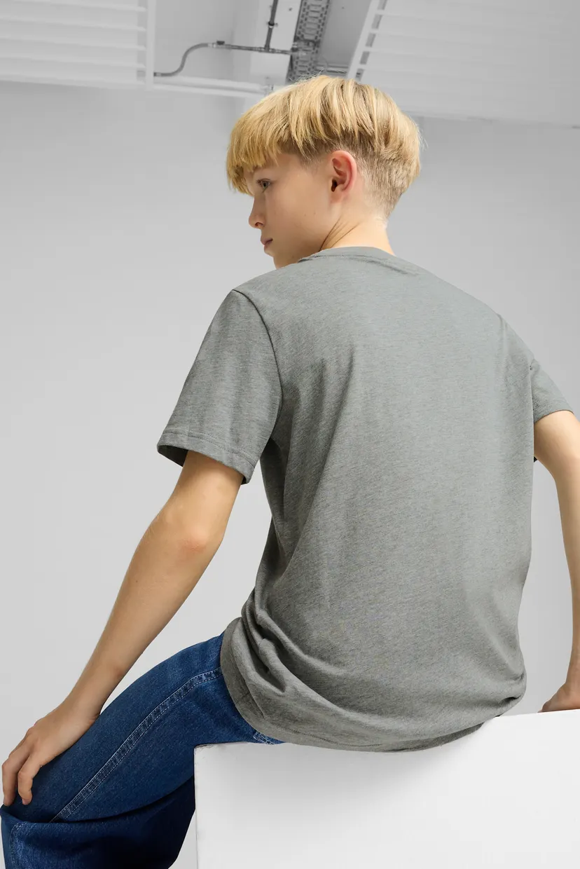 Детская серая футболка ESS No. 1 Logo Tee Youth 3
