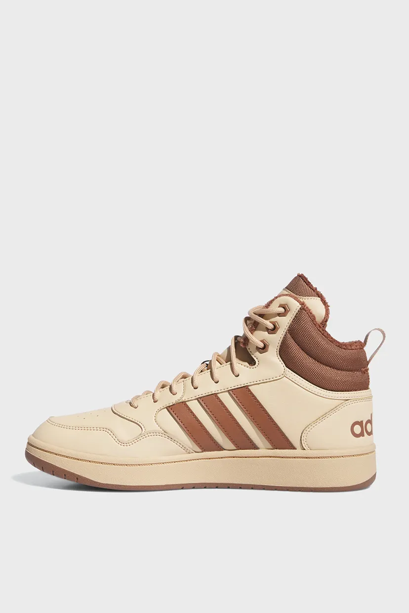 Мужские бежевые хайтопы Hoops 3.0 Mid Lifestyle Basketball Classic Fur Lining 6