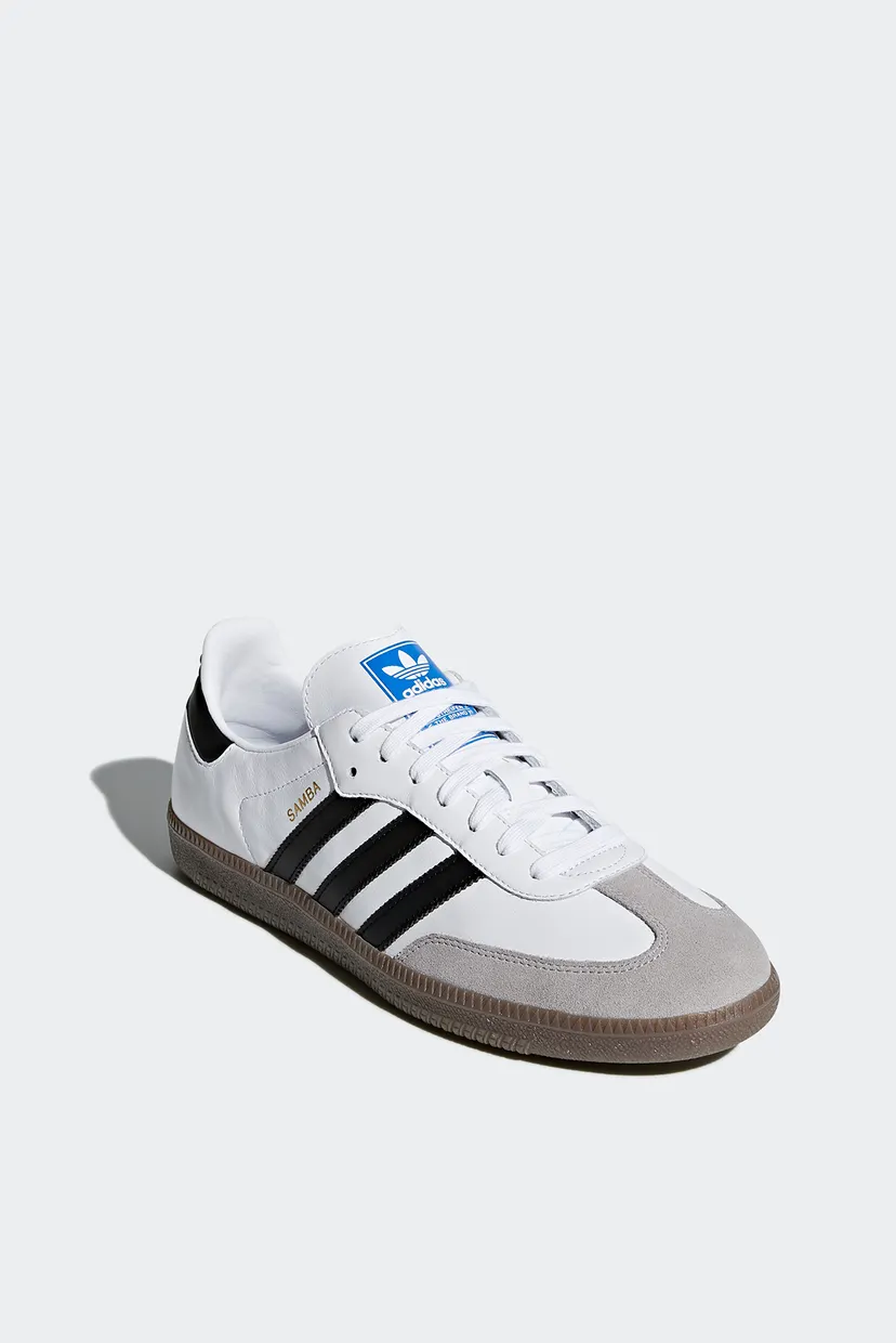 Белые кожаные сникерсы Samba OG 4