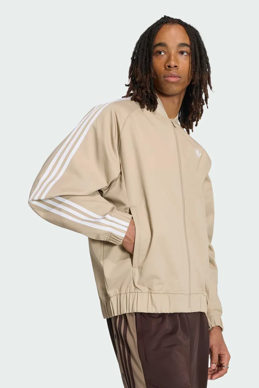 Чоловіча бежева спортивна кофта SST ADICOLOR CLASSICS COTTON TWILL 3