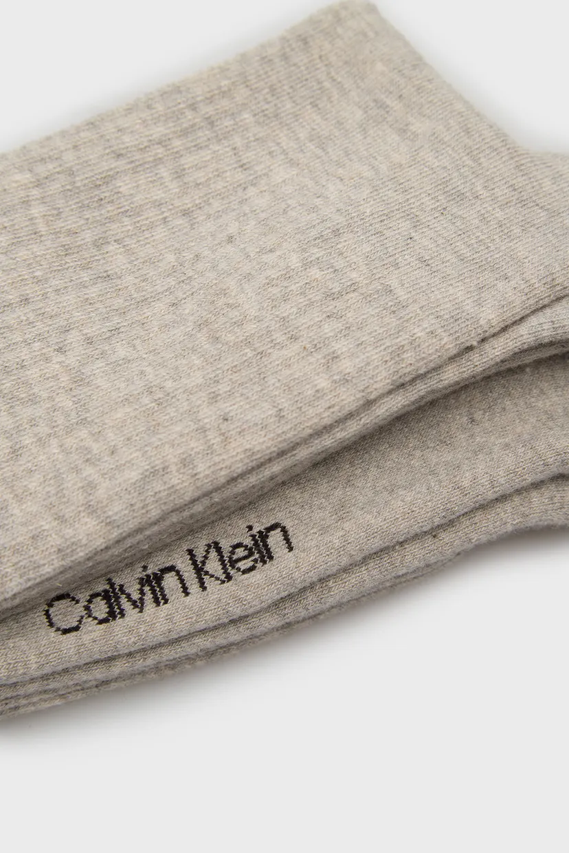 Чоловічі сірі гольфи (2 пари) CKJ MEN SOCK 2P MONOGRAM 3