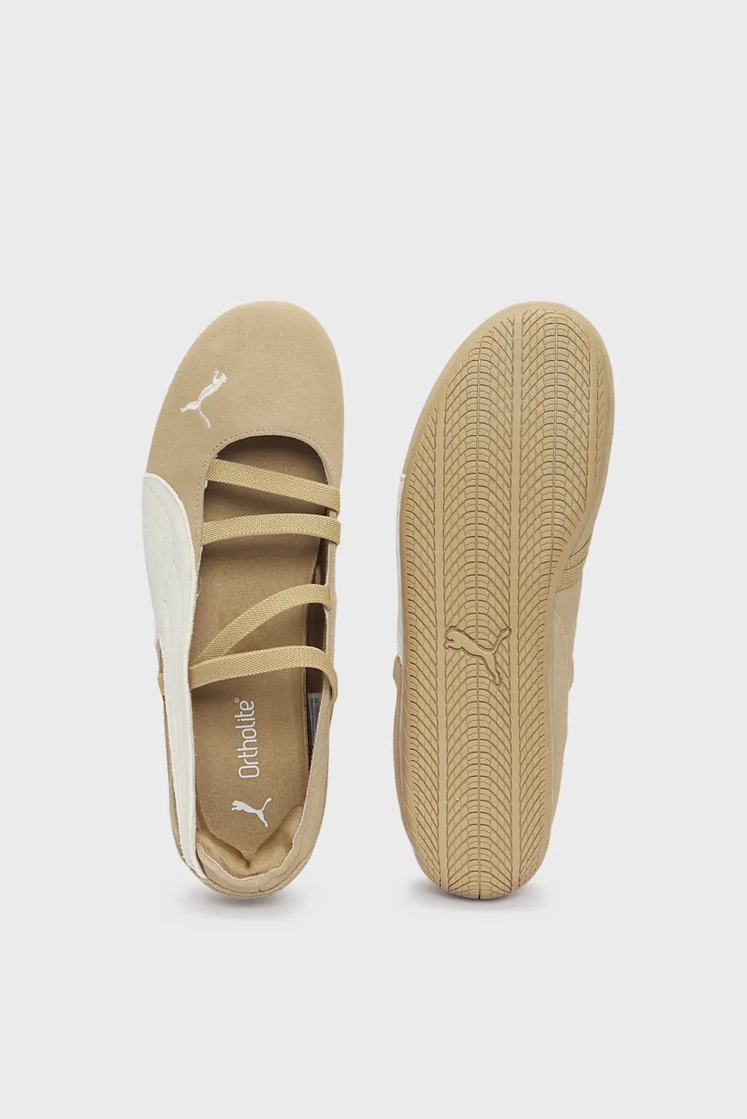 Жіночі бежеві замшеві балетки Speedcat Suede Cafe Ballet Sneakers Women 4