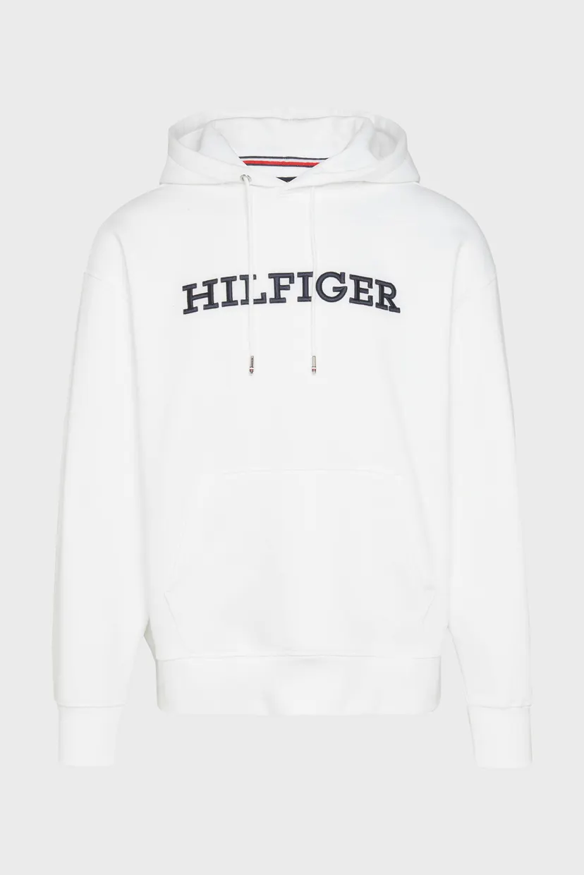 Мужское белое худи MONOTYPE EMBRO HOODIE 5