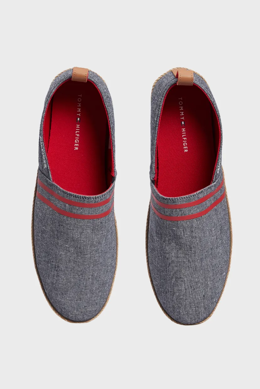 Мужские синие эспадрильи HILFIGER ESPADRILLE C CHAMBRAY 4
