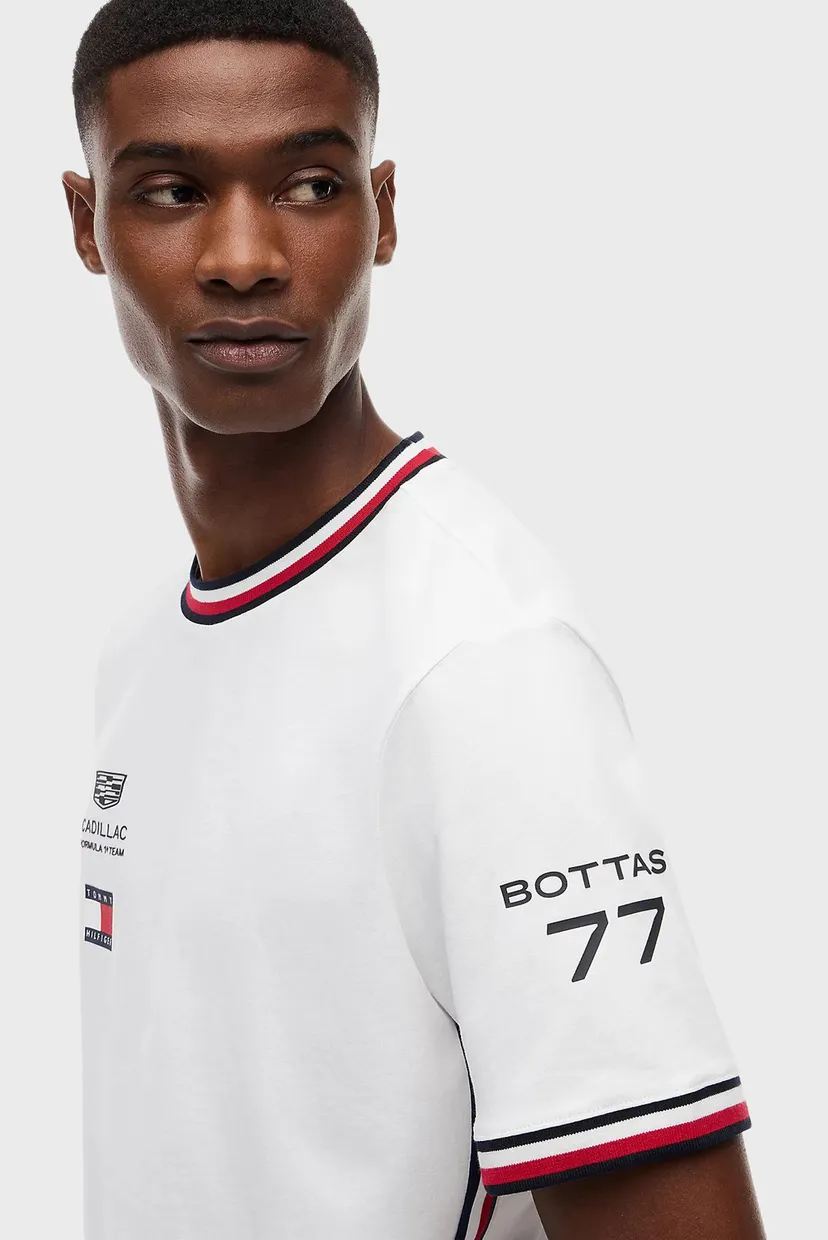 Чоловіча біла футболка TH x Cadillac Formula 1® Team 4