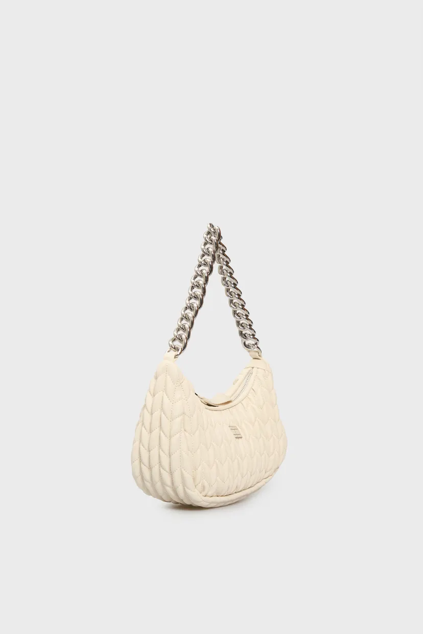 Жіноча біла сумка ICONIC SHOULDER QUILTED 3