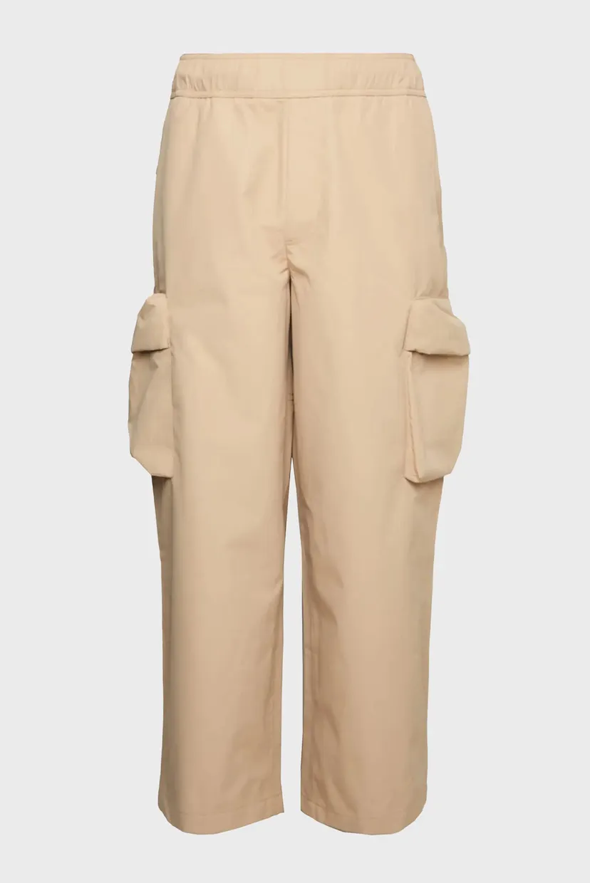 Мужские бежевые карго Technical cropped cargo trousers 5