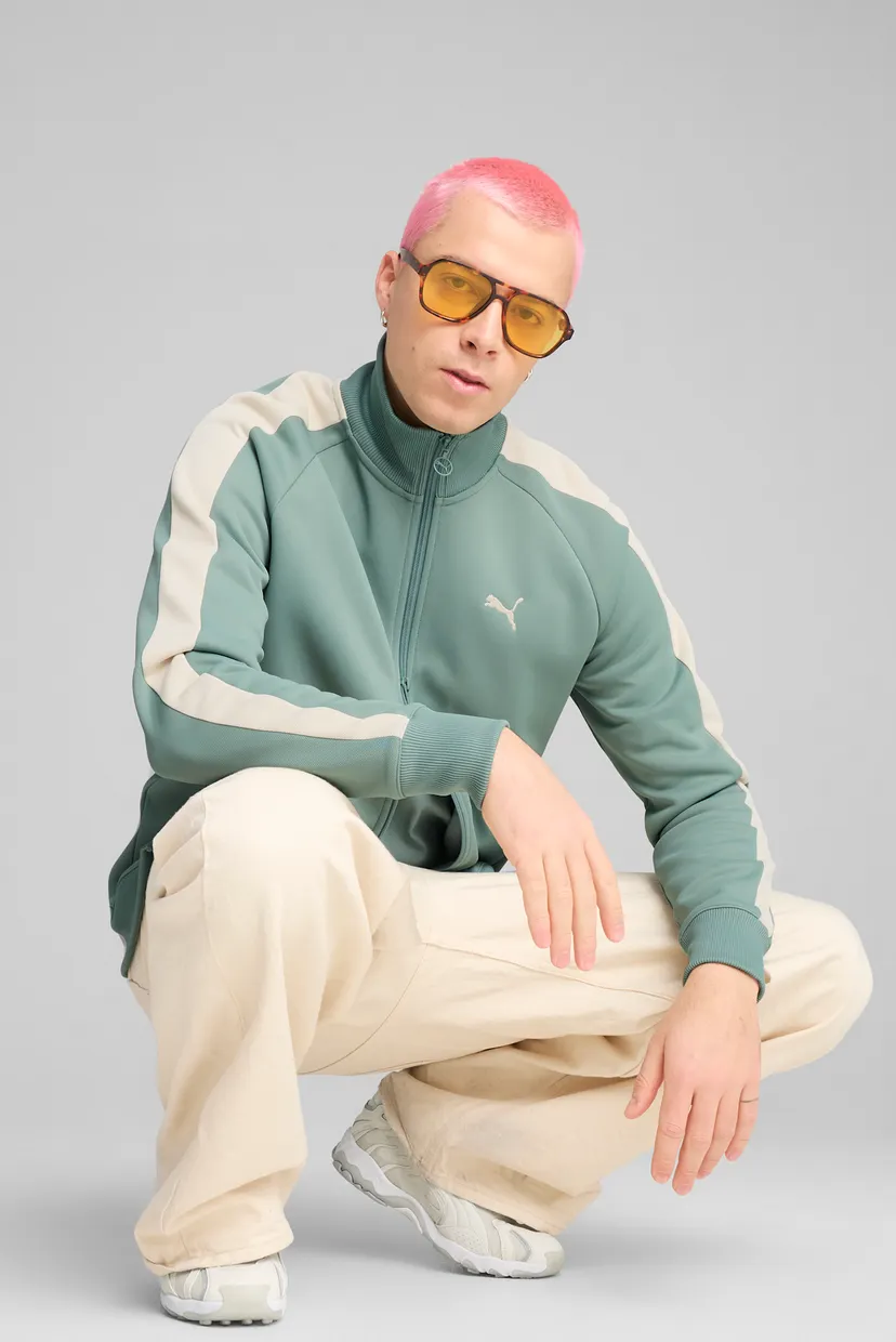Чоловіча м'ятна спортивна кофта T7 ALWAYS ON Track Jacket Men PUMA