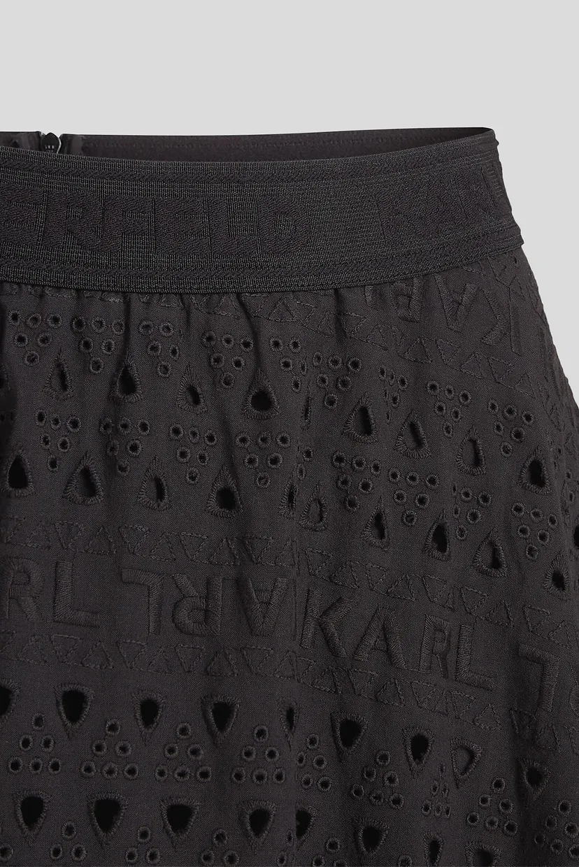 Жіноча чорна спідниця EMBROIDERY SKIRT 6