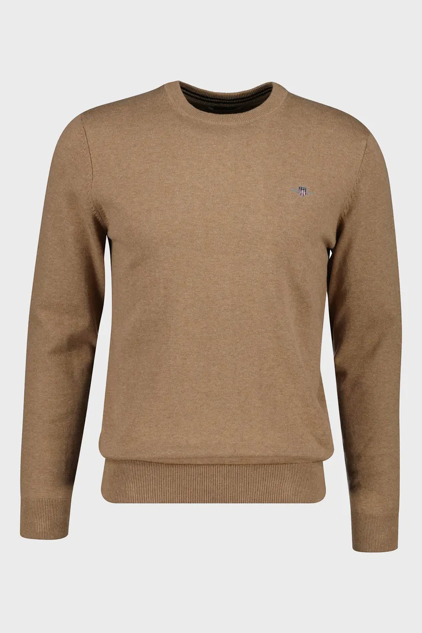 Чоловічий бежевий джемпер CLASSIC COTTON C-NECK 5
