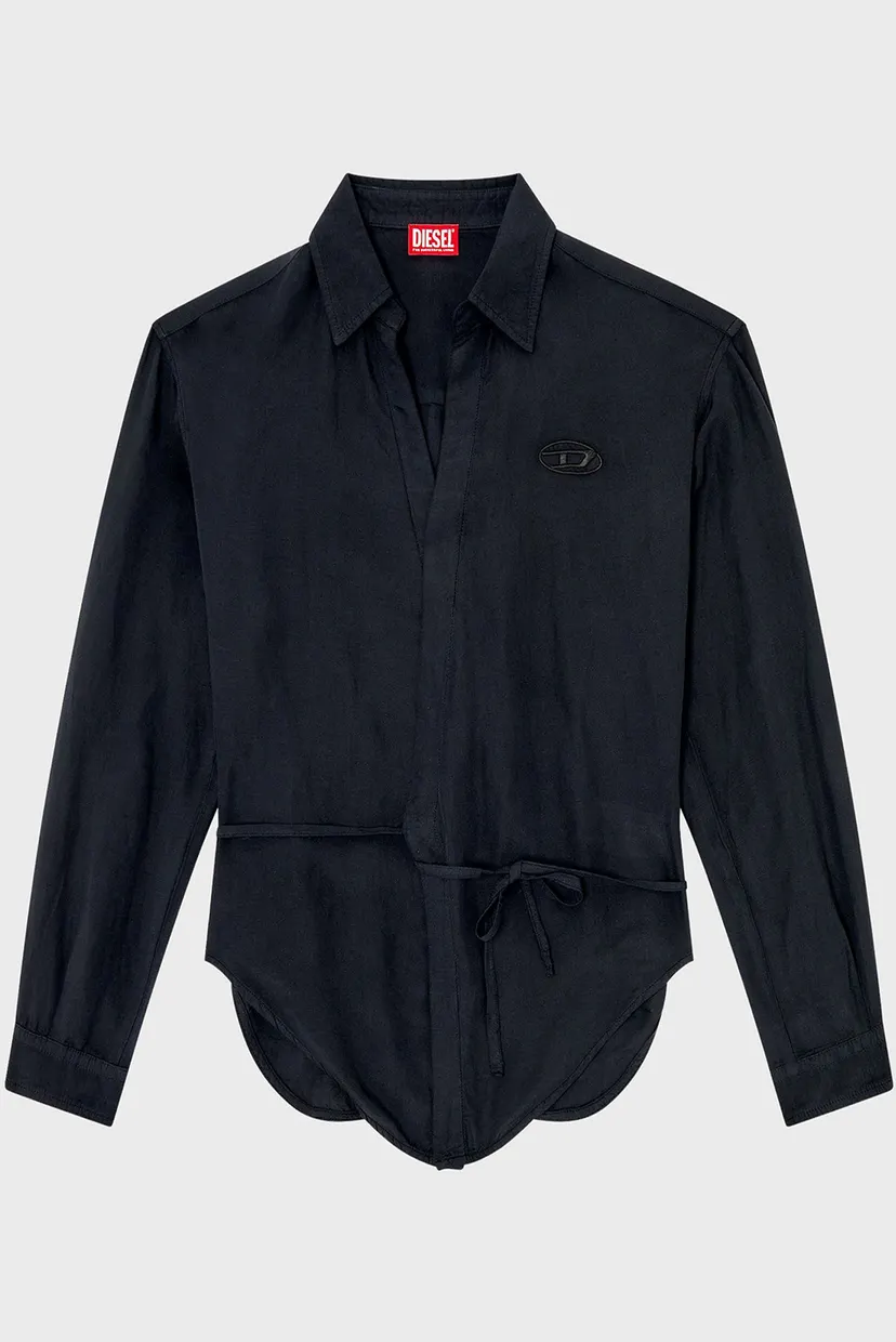 Женская черная рубашка CAMICIA 4