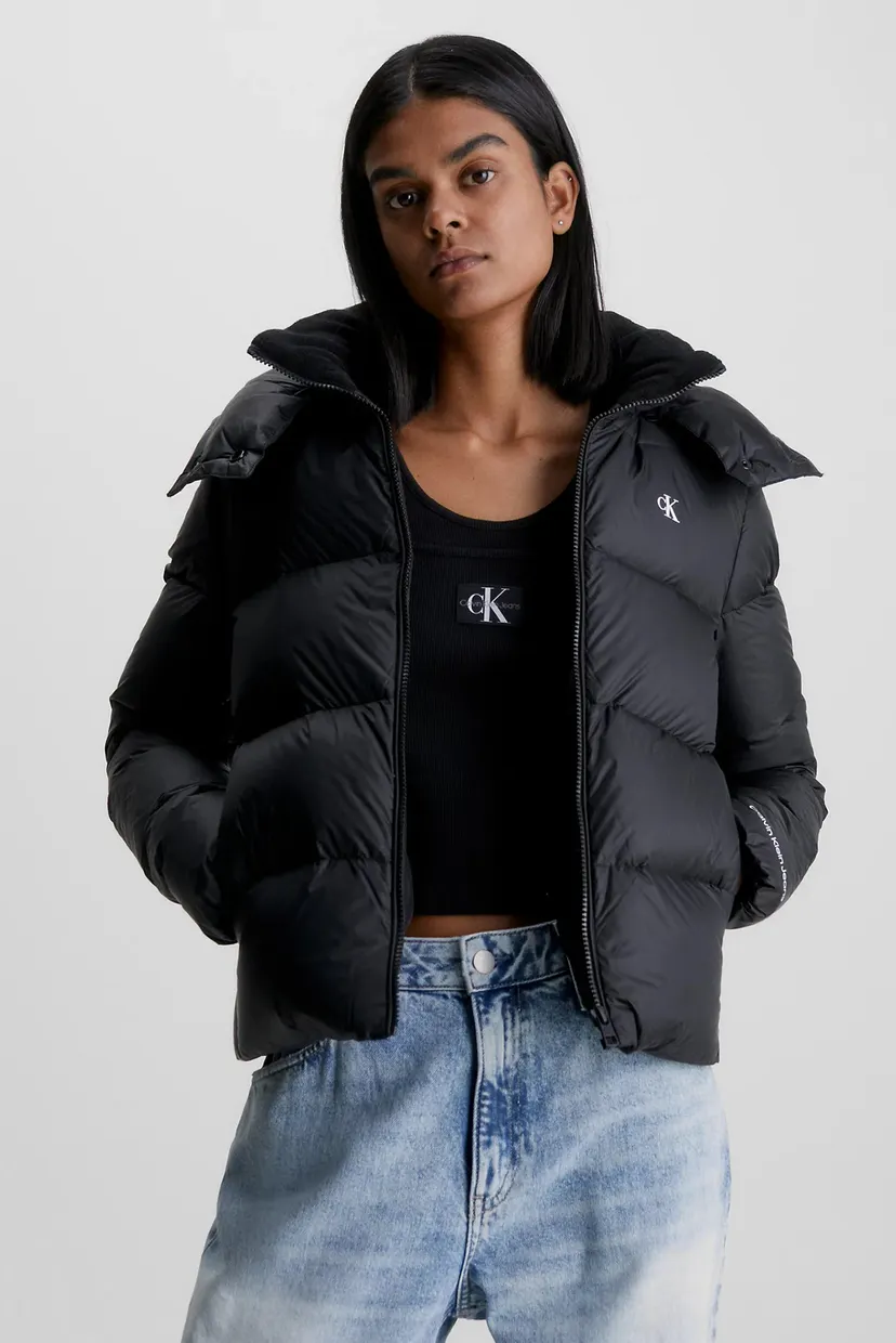 Жіночий чорний пуховик MW DOWN ARCHETYPE SHORT Calvin Klein Jeans
