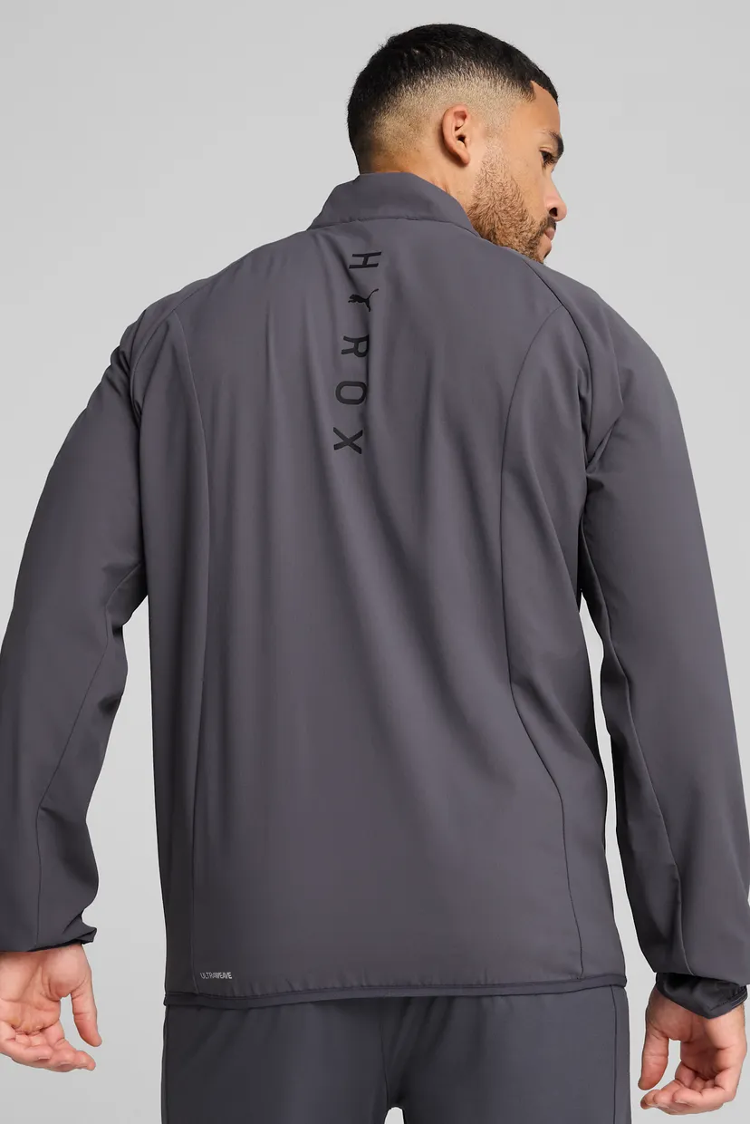 Мужская серая спортивная кофта PUMA x HYROX ULTRAWEAVE Jacket Men