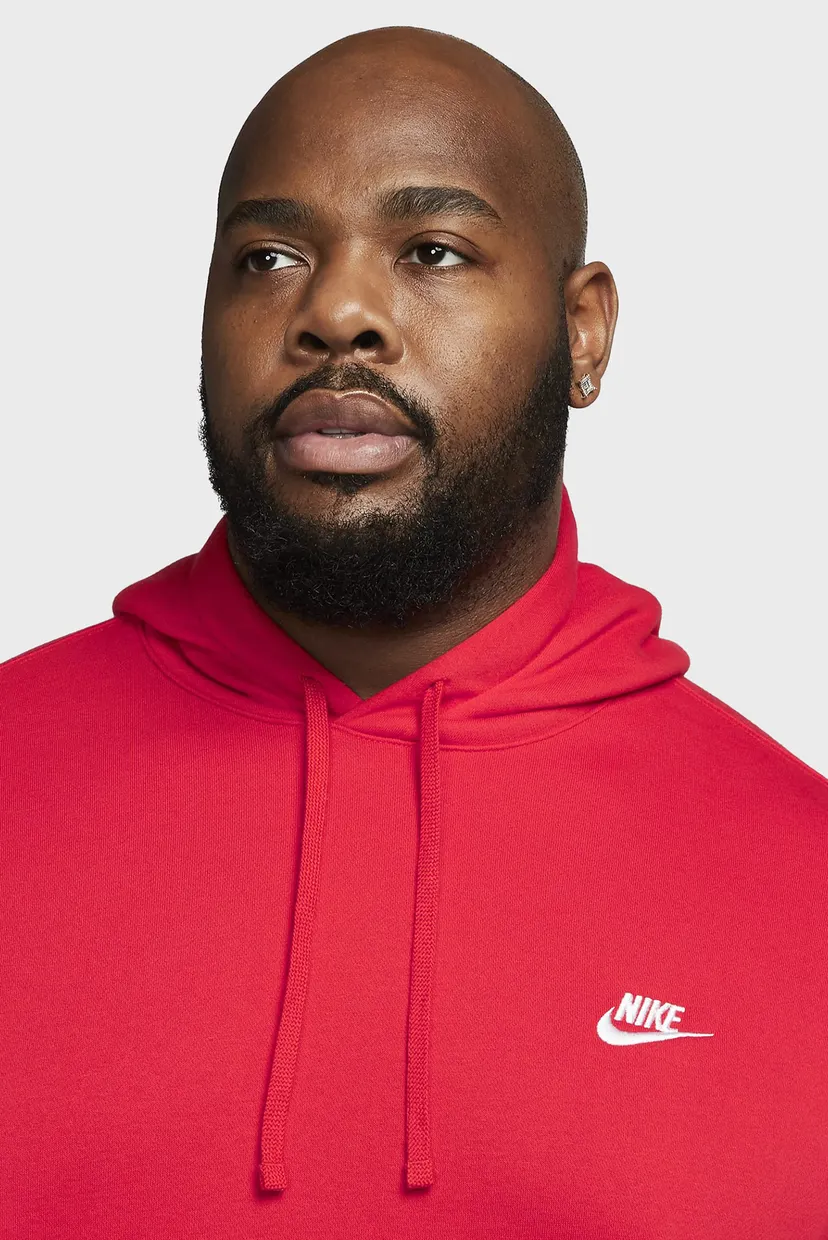 Чоловіче червоне худі M NSW CLUB HOODIE PO BB 4