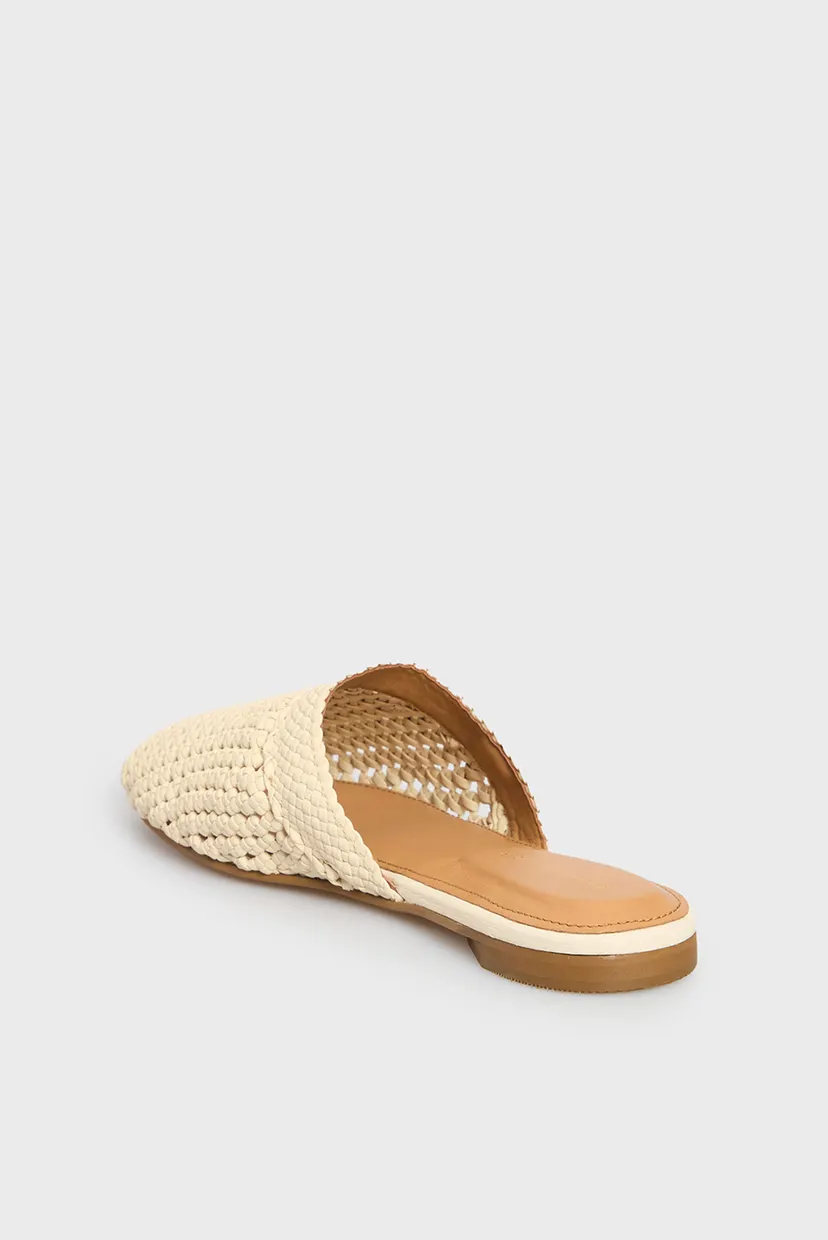 Жіночі білі мюлі CROCHET MULE 5