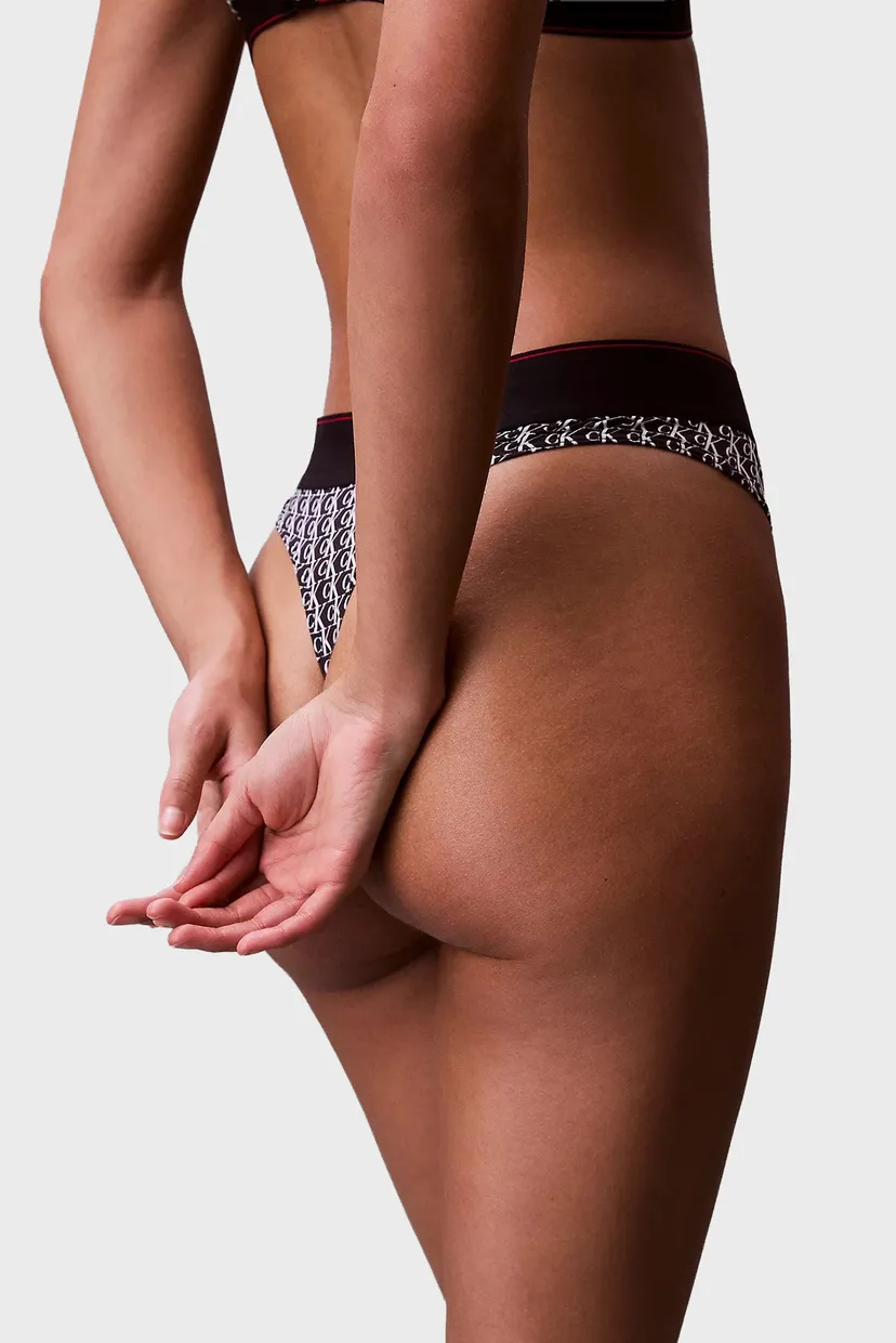 Женские трусики с узором THONG 5