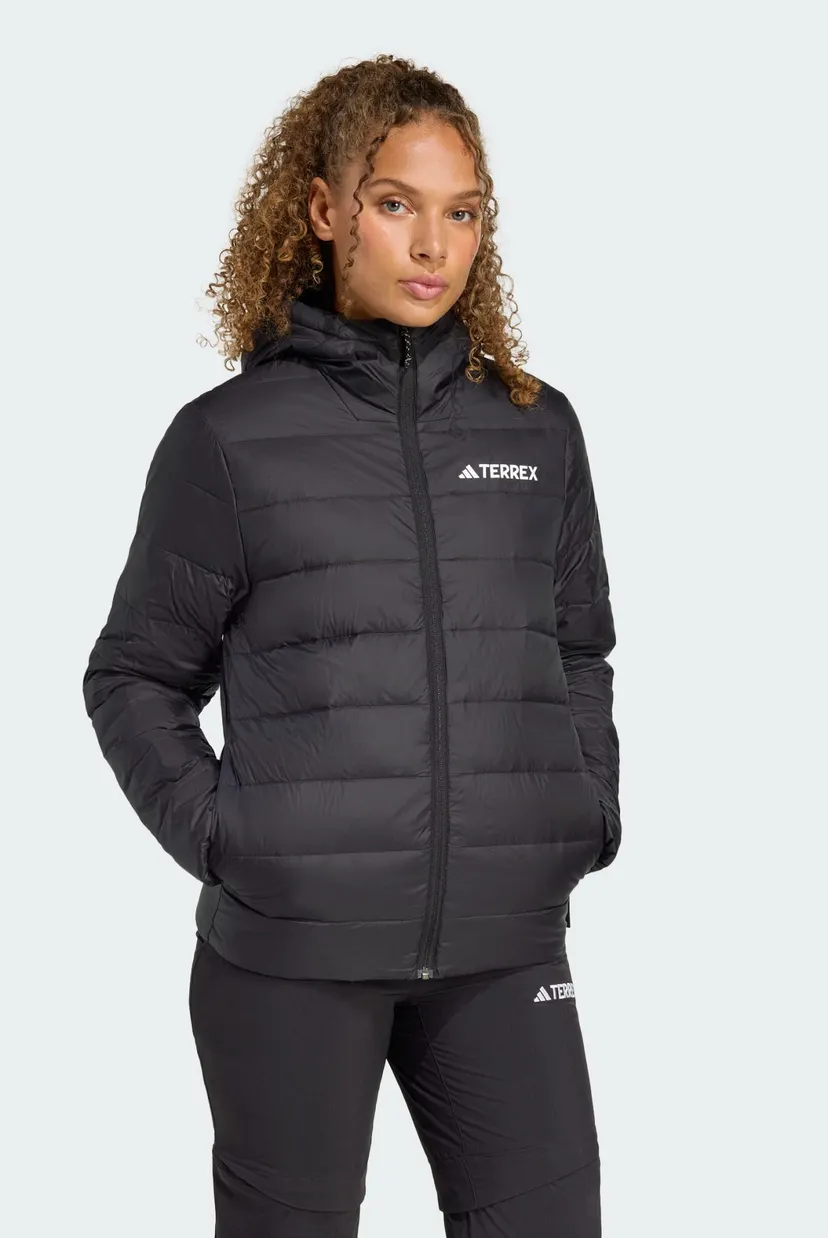 Женский черный пуховик Terrex Multi Essentials CLIMAWARM Light Down Hooded 5