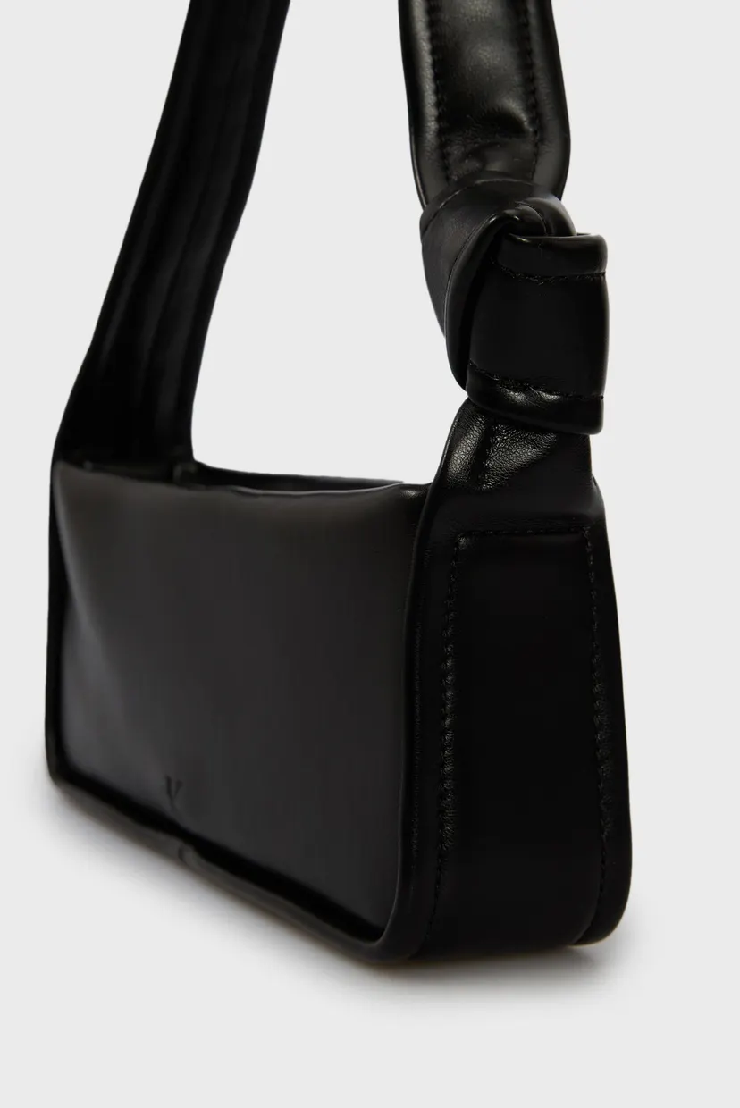 Жіноча чорна сумка KNOTTED SHOULDER BAG26 7