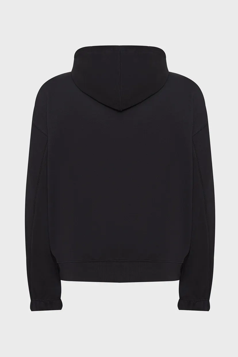 Чоловіче чорне худі L/S 8