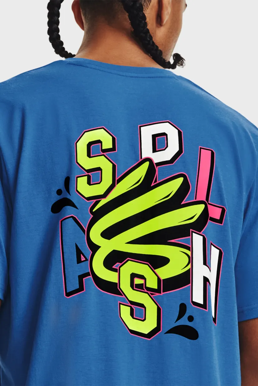 Мужская синяя футболка UA CURRY SPLASH PARTY SS 4