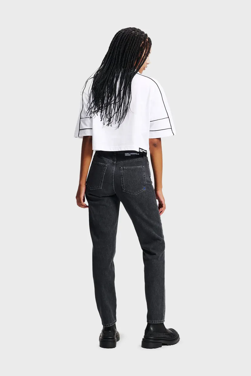 Женские черные джинсы klj mom denim 3