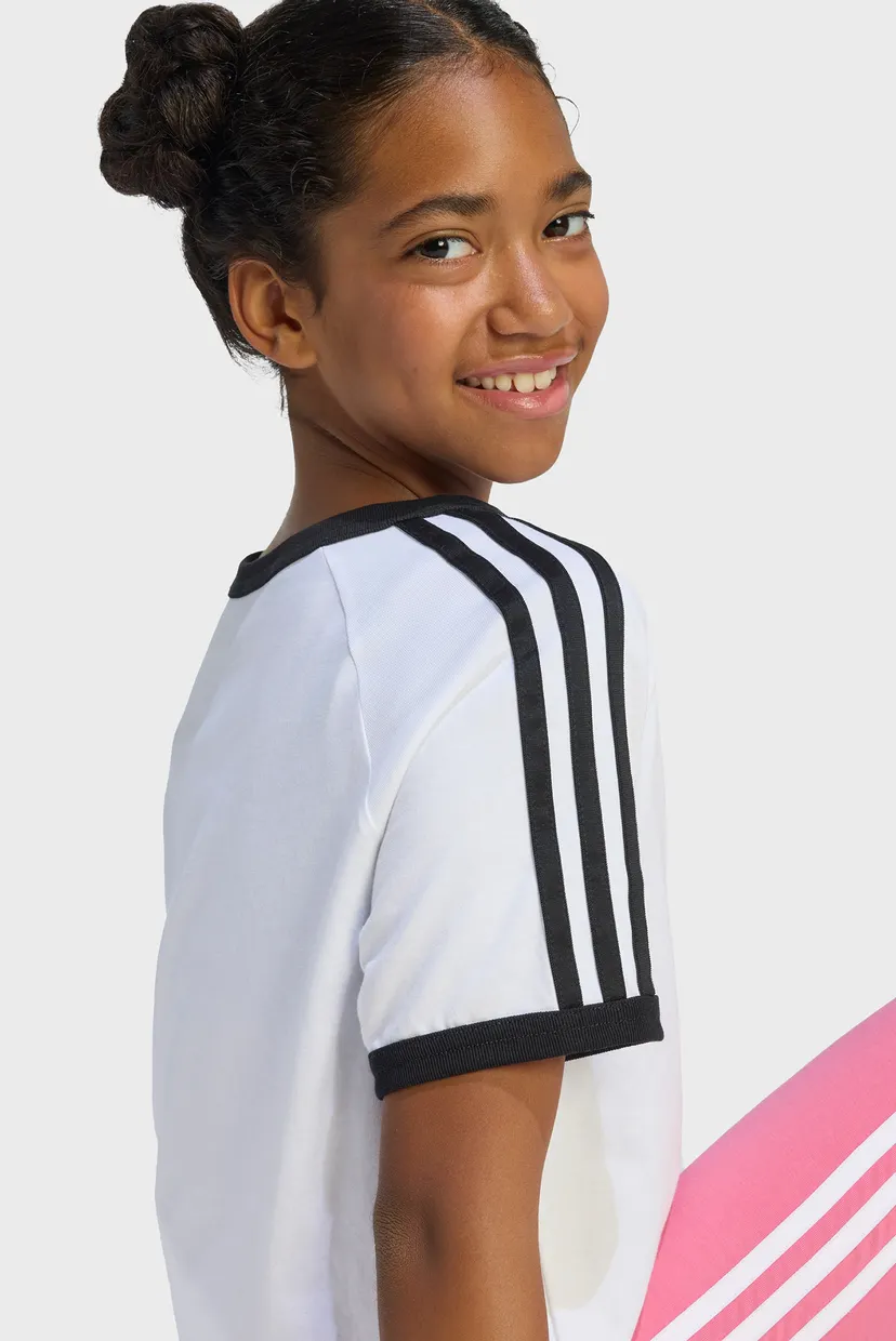 Детская белая футболка 3 STRIPES 6