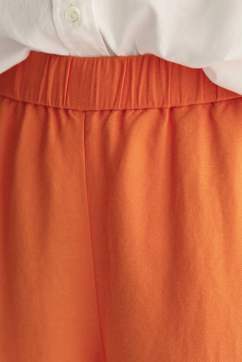 Жіночі помаранчеві лляні брюки REL LINEN BLEND PULL ON 5