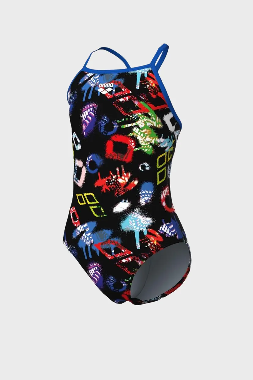 Дитячий чорний купальник з візерунком GRAFFITI SWIMSUIT LIGHT DROP B 6
