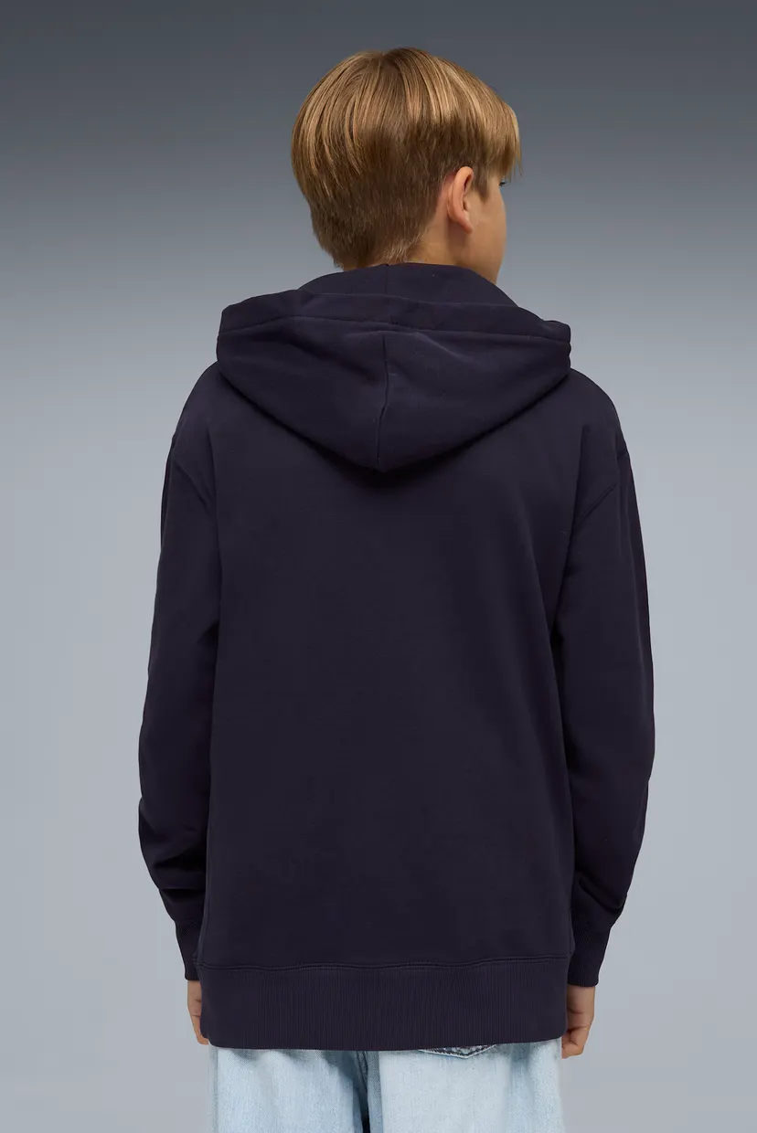 Детское темно-синее худи Wardrobe Essentials Relaxed Hoodie Youth 3