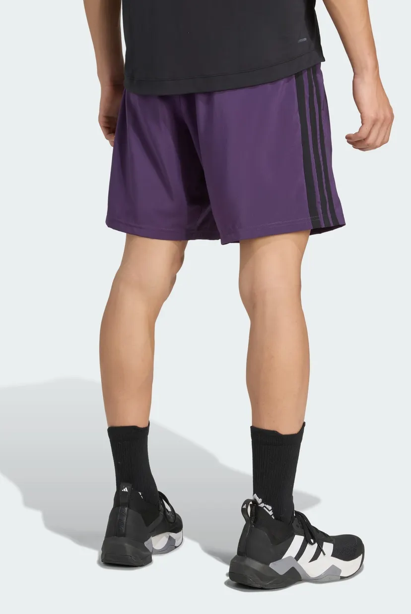 Мужские фиолетовые шорты Essentials Training 3-Stripes Woven 3