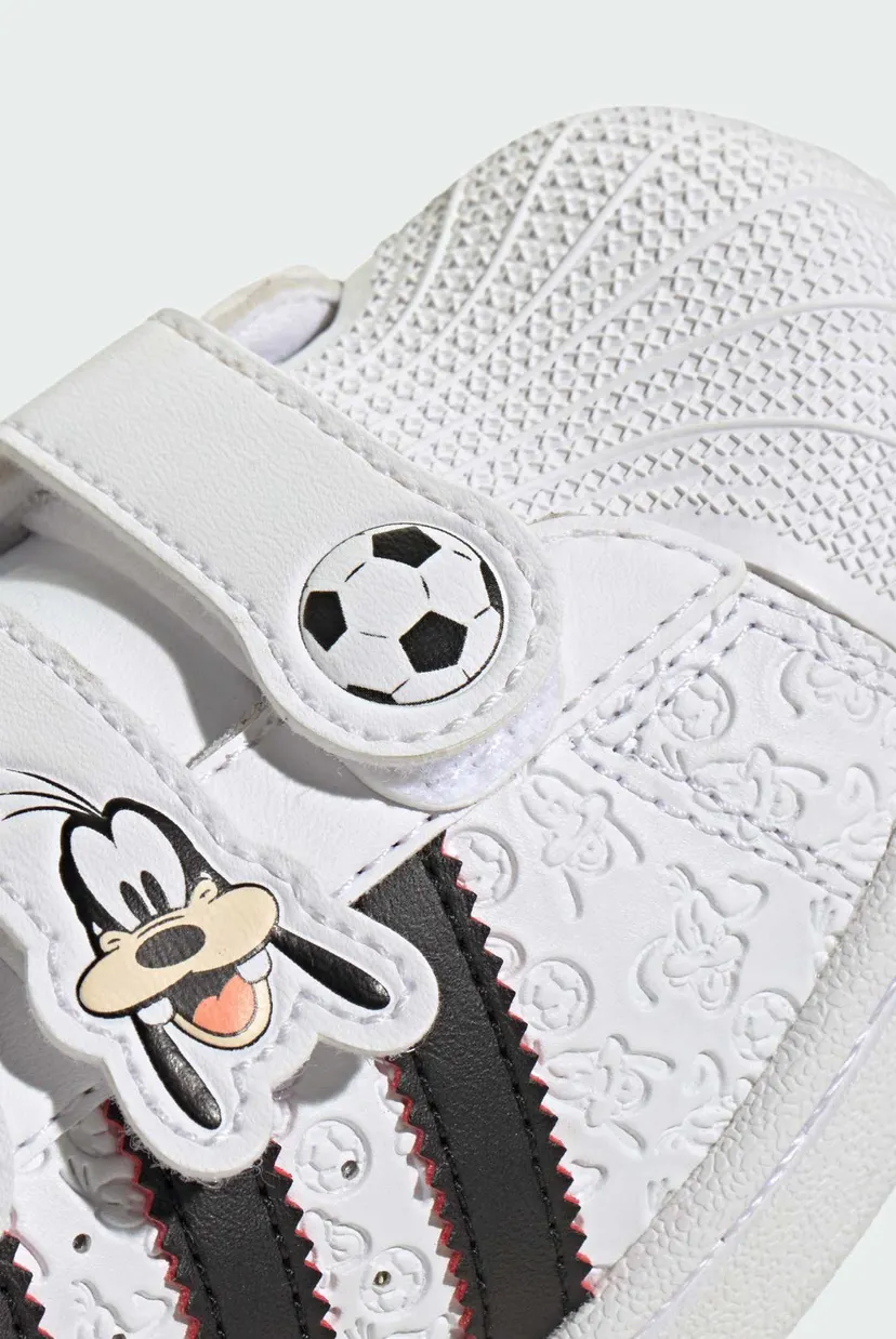 Детские белые сникерсы ADIDAS DISNEY SUPERSTAR II COMFORT CLOSURE 8