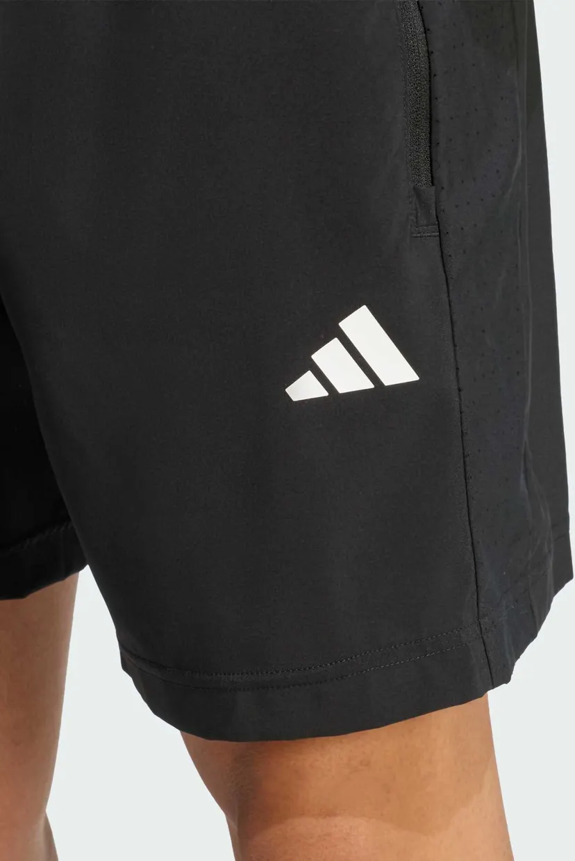 Мужские черные шорты WORKOUT ESSENTIALS BASE WOVEN 4