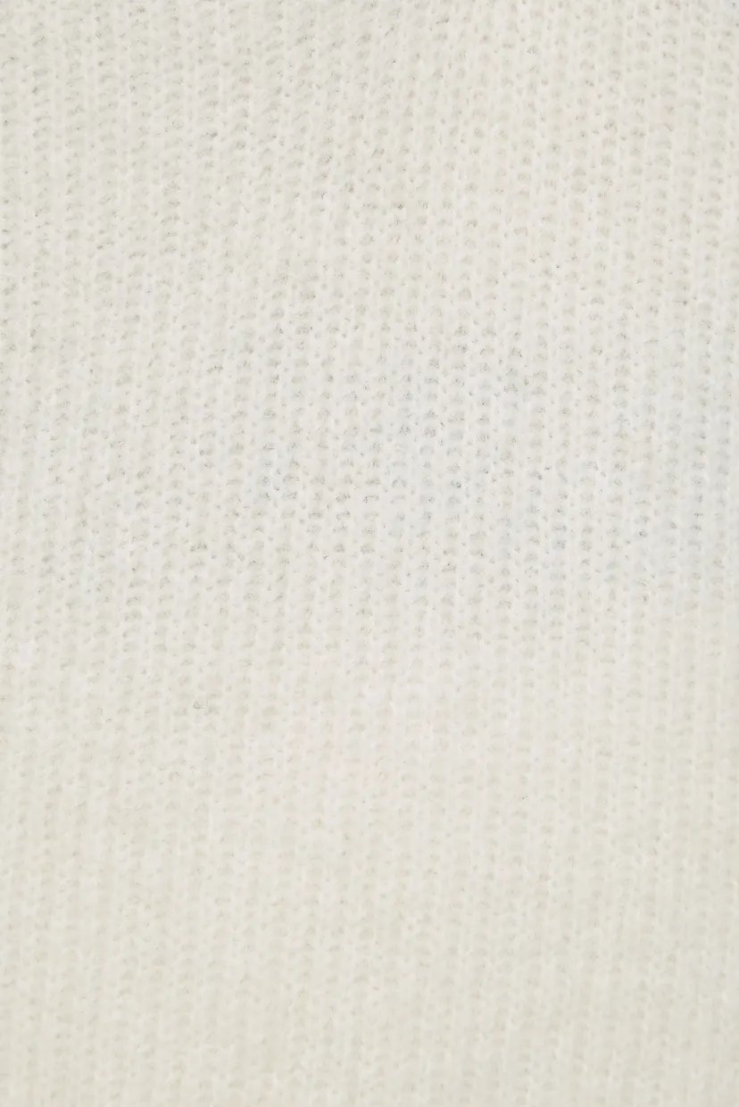 Жіночий білий пуловер ALPACA POLO-NK SWEATER 3