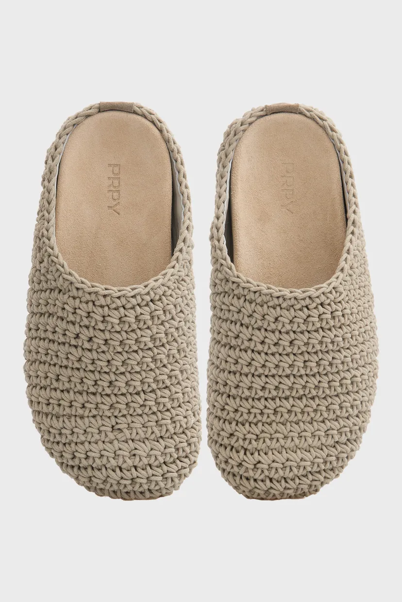 Жіночі сірі клоги Knitty 4