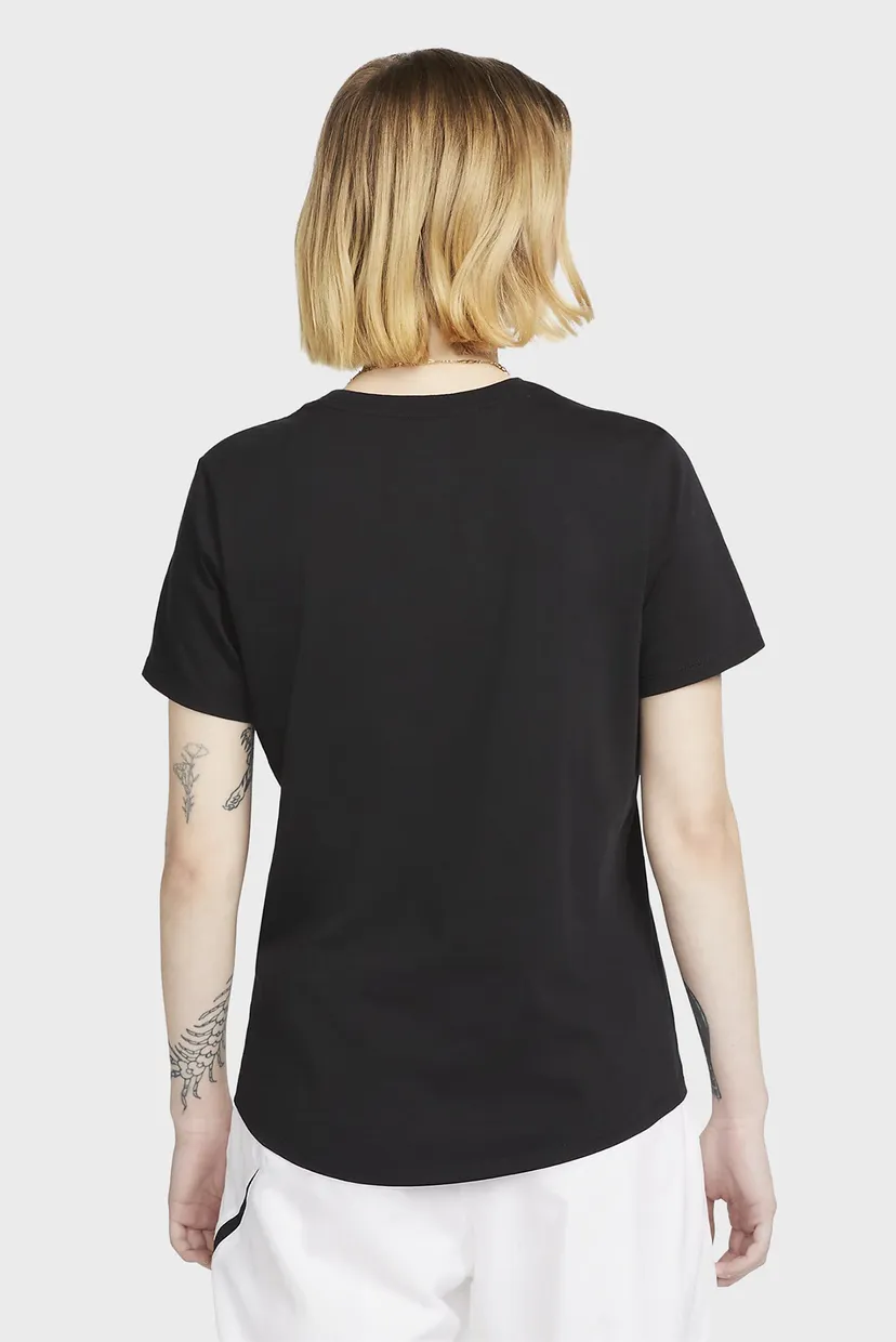 Женская черная футболка W NSW TEE CLUB 3
