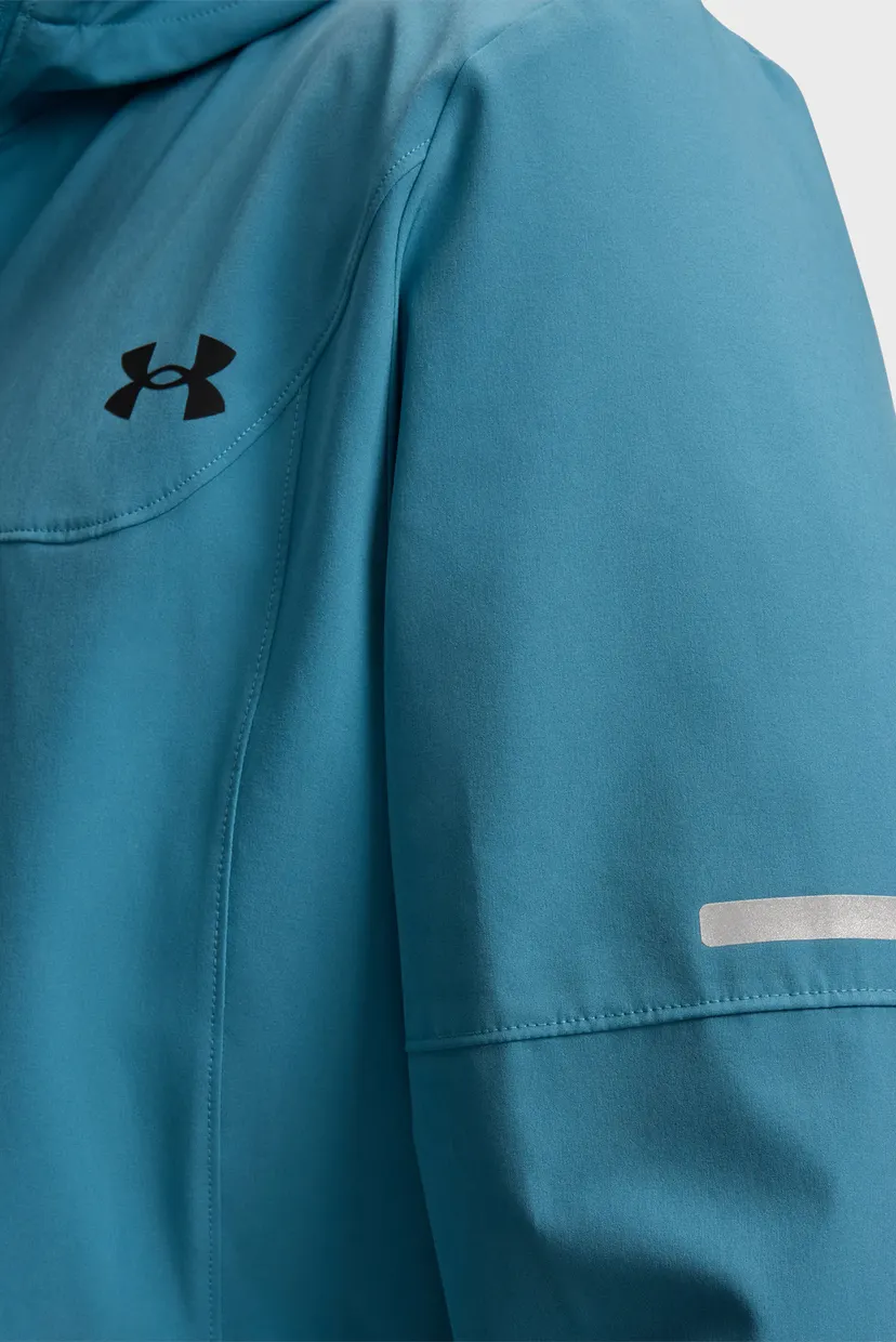 Мужская голубая ветровка UA Tech Utility Woven Jckt-BLU 3