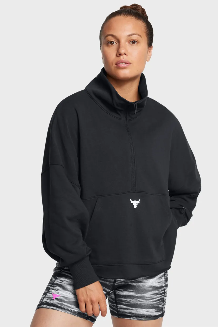 Женская черная спортивная кофта Pjt Rck W Half Zip Pullover Under