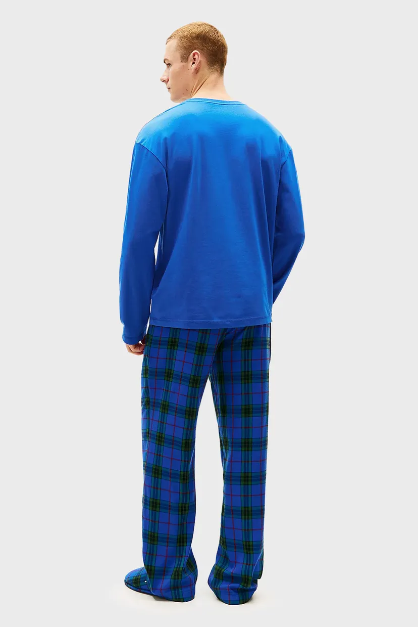 Чоловічий набір (лонгслів, брюки, капці) LS FLANNEL SLIPPERS SET - BOXED 3