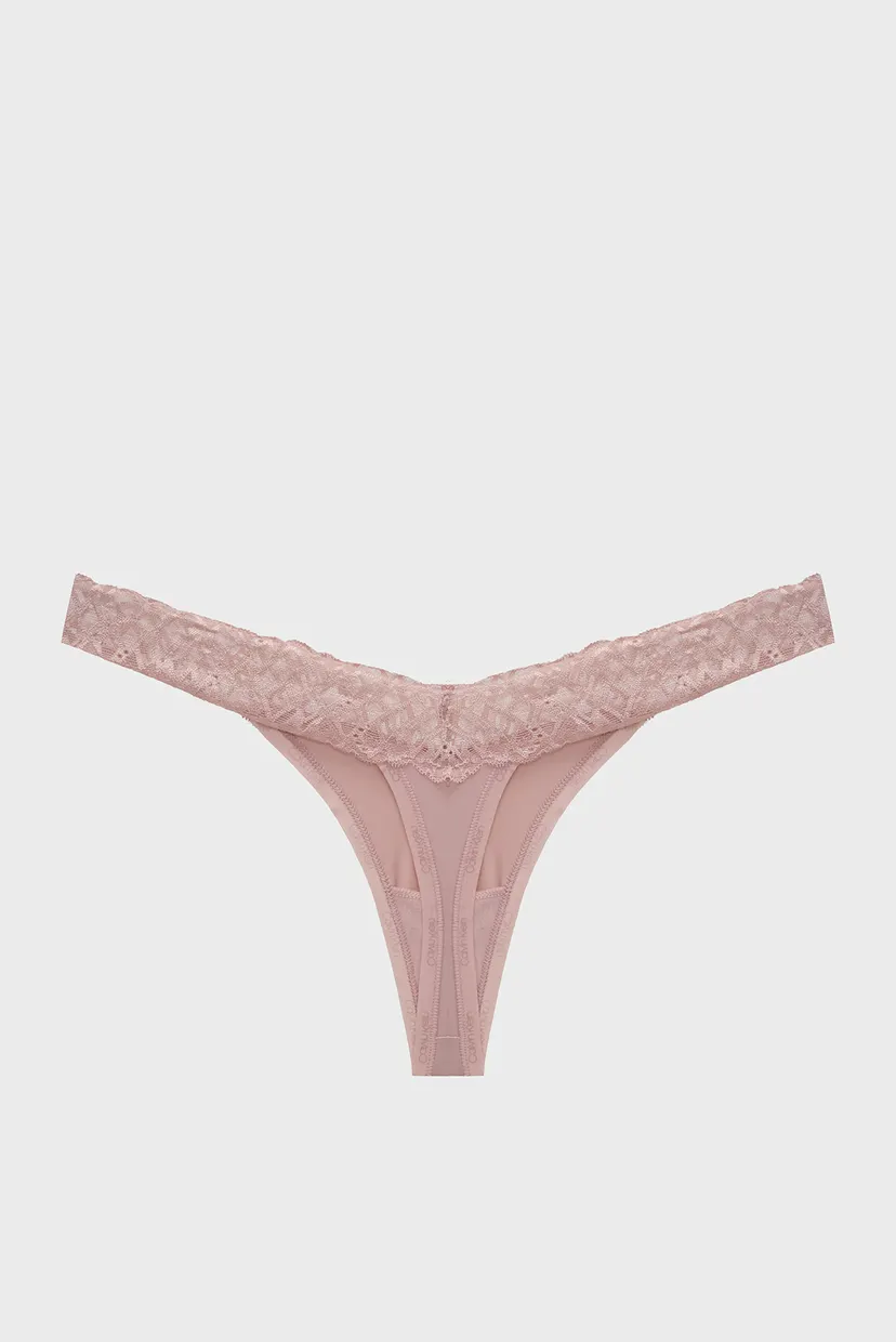 Жіночі рожеві трусики THONG 7
