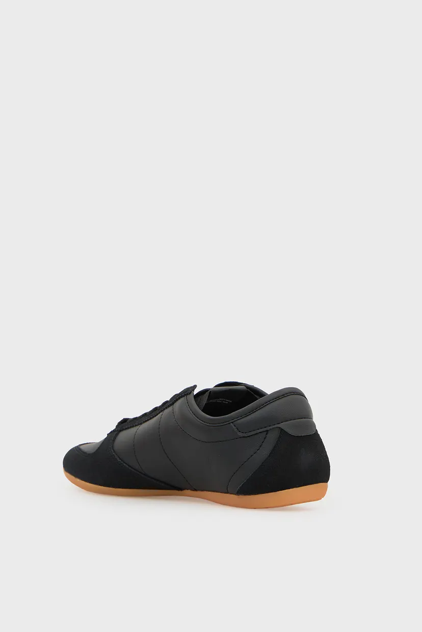 Жіночі чорні шкіряні кросівки BALLET SNEAKER 5