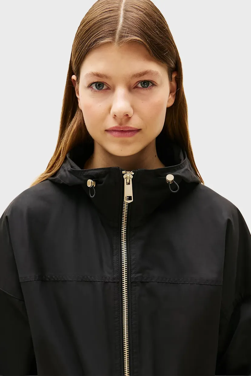 Жіноча чорна парка COTTON NYLON REG 4